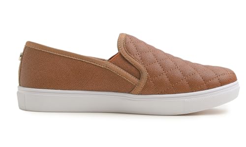 Image of FEVERSOLE Women's Casual Slip On Sneaker Comfort Quilted Loafer Flats