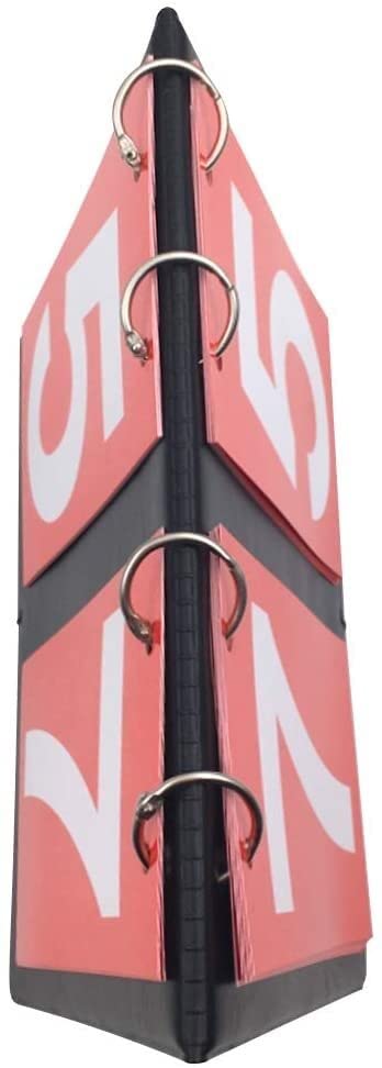 Marcador portátil plegable 2 piezas azul y rojo miniatura 5