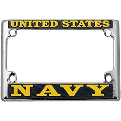 U.S. Navy License Plate Frame - Motorcycle