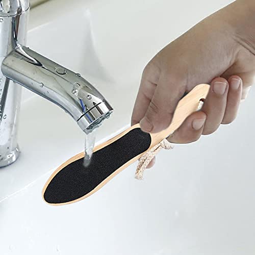 Removedor de calos nos pés - Moedor de pés de madeira com cordão | Removedor de calos para cuidados