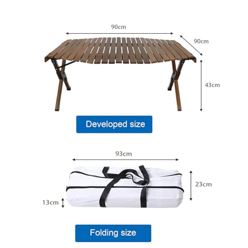 Mesa octogonal de camping estable y fácil de transportar 3