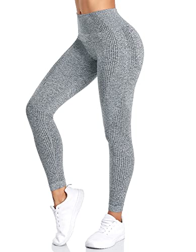 Yaavii Damen Sport Leggings Lange Blickdicht Yoga Leggings Figurformende...