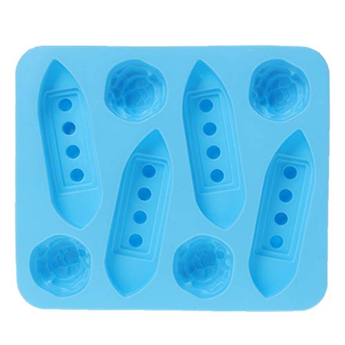 Molde para cubos de hielo de silicona con diseño Titanic miniatura 4