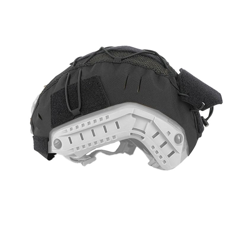 Tactical Cloth Helmet Cover for Fast Helmet,Bump Helmet in Size XL or L/XL,Airsoft Helmet Cover,Without Helmet (BK)