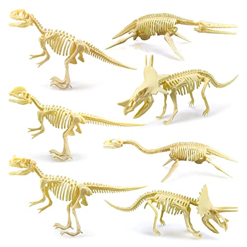 Artesanato com as dinossauro esqueleto 3D – Kits modelo osso esqueleto dinossauro, para adultos, cri