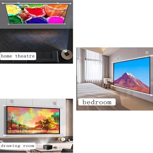Pantalla de proyector manual 72 pulgadas 16:9 miniatura 5