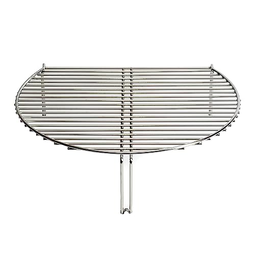 Kamado Joe Stainless Steel Grill Grate Expander to Expand Cooking Space and Indirect Cooking for Big Joe 24-inch Charcoal Grill and Smokers, Model BJ-SCS