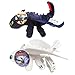 How to Train Your Dragon Toothless Light & Night Fury Soft Toy Features 10inch Deluxe Plush Dragon for Children 2 Pack
