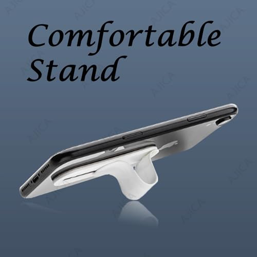 Image of U Shape Smart Phone Holder | Stand | Phone Holder for Hand & Mobile Back Holder | Great for Selfie & Works as iPhone Stand & Android Phone Stand (White, 1 Pack)