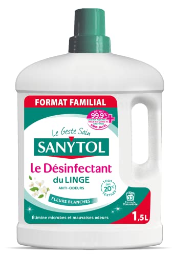 Sanytol Désinfectant du Linge Fleurs Blanches Format Familial Cover