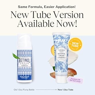 LilyAna Naturals Anti Aging Retinol Face Cream for Women – Wrinkle & Neck Cream for Firming, Retinol Moisturizer for Face with Hyaluronic Acid, Hydrating Night Cream for Fine Lines, Collagen Boost