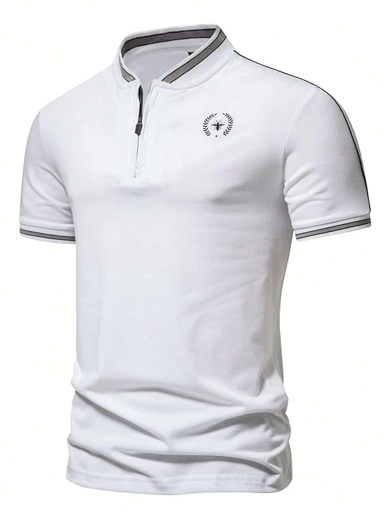 Image of Men's Solid Cotton Rich Polo T Shirt | Collar Tshirts | Half Sleeves | Plain-Regular Fit (Available in Plus Size and Combo Pack of 2)