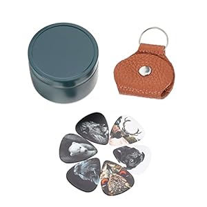 MILISTEN Gitaar Picks Plectrums Duim Vinger Gitaar Picks Celluloid Gitaar Vinger Picks Met Case Voor Akoestische Gitaar Banjo Ukelele Met Tin Box Picks Houder Gitarist Cadeau Dierenpatroon
