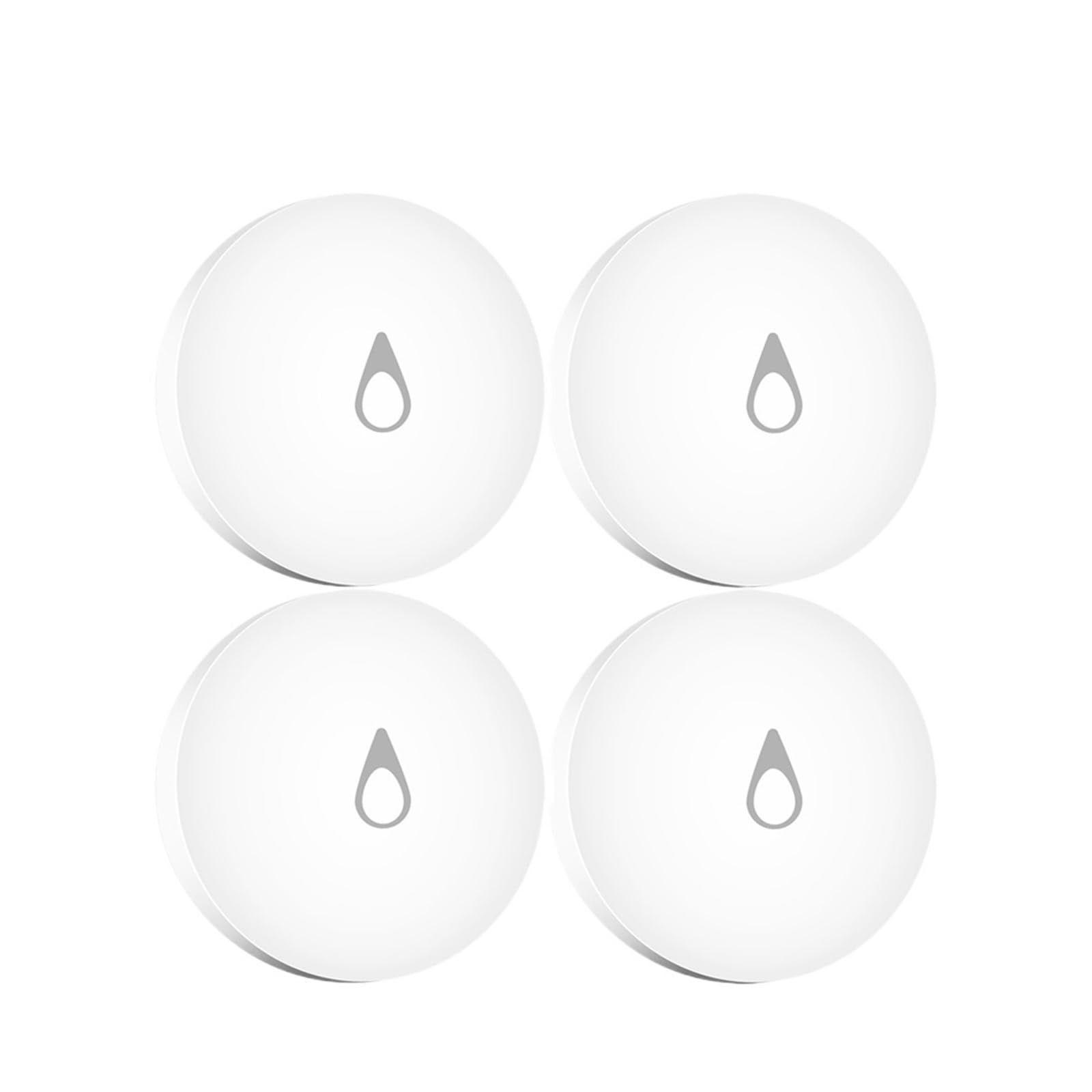 Sistema de Alarma de Seguridad para el hogar, Sensor De Inmersión En Agua, Inundación, Detector Alarma Fuga Seguridad For El Hogar Inteligente(4 pcs)