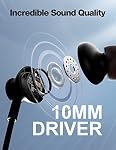 Rythflo Bluetooth Headphones,V5.2 Wireless Bluetooth Earbuds w/Mic in-Ear Magnetic Neckband Earphone 30Hrs Playtime, IPX7 Sweatproof Deep Bass Headset for Phone Call Music Sports