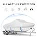 Boat Cover 22-24 ft, Waterproof 1200D Heavy Duty Boat Cover, PU Marine Grade Polyester Boat Covers 22-24 ft, Fits Bass, V-Hull, Tri-Hull, Runabout, Jon, Fishing, Trailerable, Beam Width 115 inch