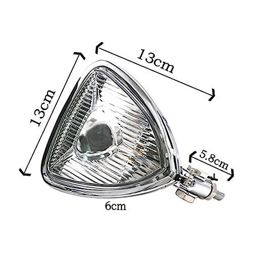Phare avant custom triangle basse consommation pour chopper et bobber - 2