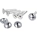 Price comparison product image 20x Mirror Screws 25mm Polished Chrome Plated Dome Head 1"