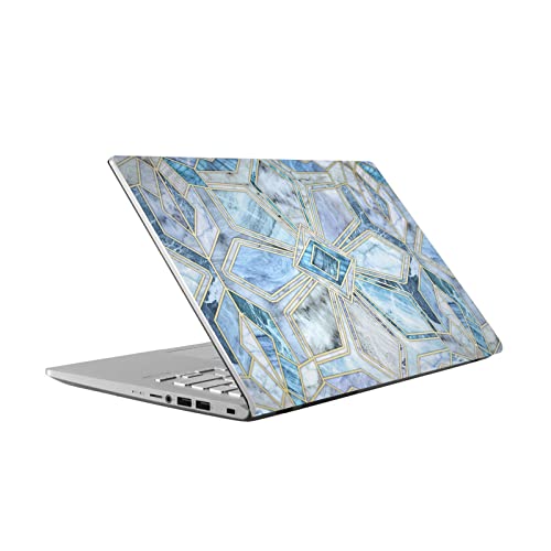 Skin ASUS Vivobook 14 marbre autocollant en vinyle Geometric Gilded Stone Tiles