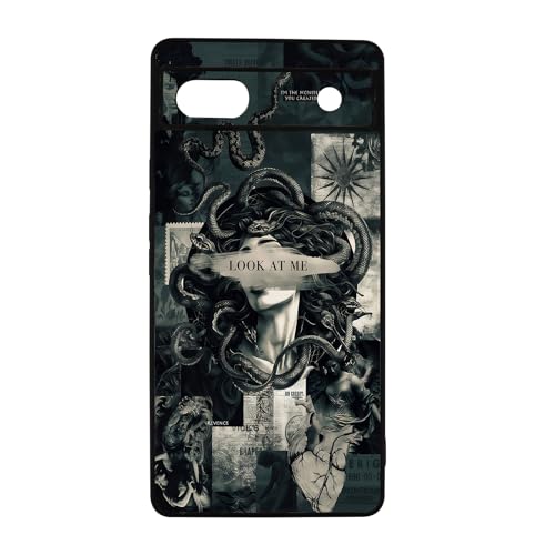 qizjio Cool Medusa Phone Case Shockproof Protective Greek Mythology Snake Phone Cover for Google Pixel 6A