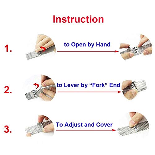 watch strap 16mm 18mm 20mm 22mm universal watchband quick release band mesh stainless steel wrist belt bracelet black4