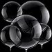 16 Pezzi Palloncini Bobo Trasparenti Jumbo 24 Pollici e 36 Pollici Palloncini Bobo Palloncini Trasparenti con Bolle di Cristallo per Compleanno Natale Nozze Anniversario