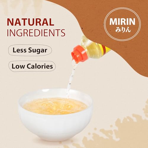 Image of 52USA Mirin Cooking Wine, Authentic Japanese Seasoning for Sauces, Marinades, and Glazes, 16.9 FL OZ Bottle