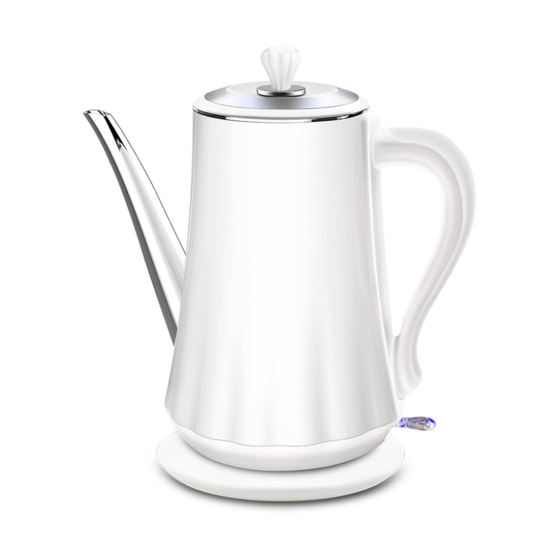 Bouilloire électrique rapide 1,4L 1500W compacte et blanche