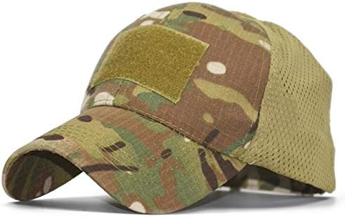 QOHNK Special Force Camo Mesh Cap Airsoft Hat para Hombres Tactical Contractor Army Baseball Caps Hat