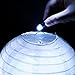 LIHAO 24x Battery Operated LED Party Lights Bulbs for Paper Lantern Balloons Party Decoration, Waterproof - White