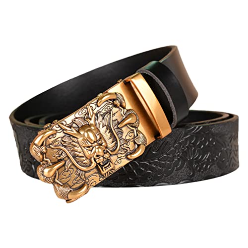 Ceinture cuir homme griffes de dragon et boucle automatique