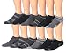 James Fiallo Mens 12-pack Low Cut Athletic Socks, Fits 10-13, 2894-3