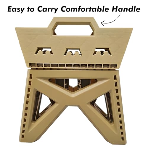 Image of Foldable Baby Step Stool - Lightweight, Non-Slip, Safe for Infants and Toddlers - Perfect for Bath Time, Playtime, Learning to Stand - Easy to Store - Comes with Comfortable Handles