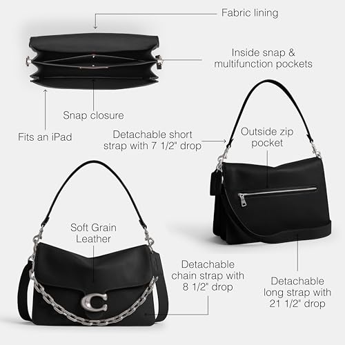 Coach Soft Grain Chain Tabby Shoulder Bag 303