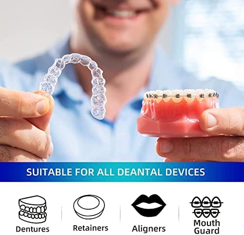 Y-Kelin Retainer Cleaner,Retainer Cleansing Tablets-1 Months Supply,Denture Cleaning Tablet, Retainer,Dentures,Mouth Guard Cleaner 36 Tablets