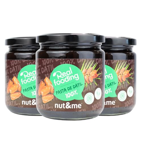 Pasta de dátil Realfooding 1,5 kg nut&me | 100% dátil | Endulzante natural | Sin azúcares añadidos | Sin aditivos | Sin gluten | Sin lactosa | Sin OGM | Halal