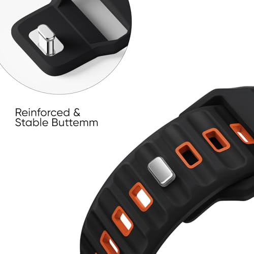 Image of Sport Bands 6-Pack Compatible with Apple Watch Ultra 3 /2 Band 49mm 46mm 45mm 44mm 42mm, Wide Soft Silicone Wristbands Waterproof Strap Men for iWatch Series 11 10 9 8 7 6 5 4 3 SE Ultra