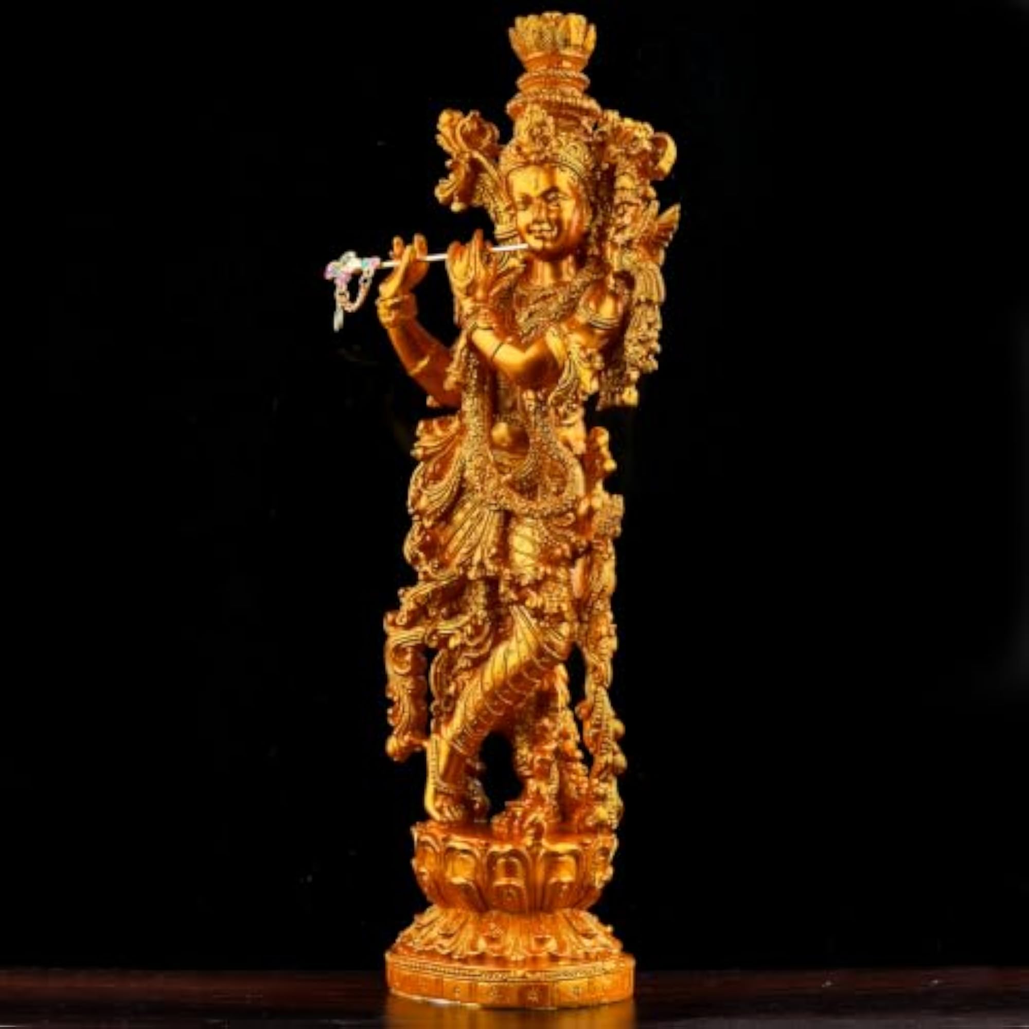 Lord Krishna Statue Playing Flute