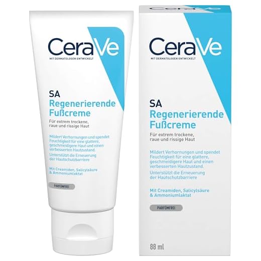 CeraVe, Creme Renovador de Pés, com Ácido Salicílico e ação esfoliante, 88g