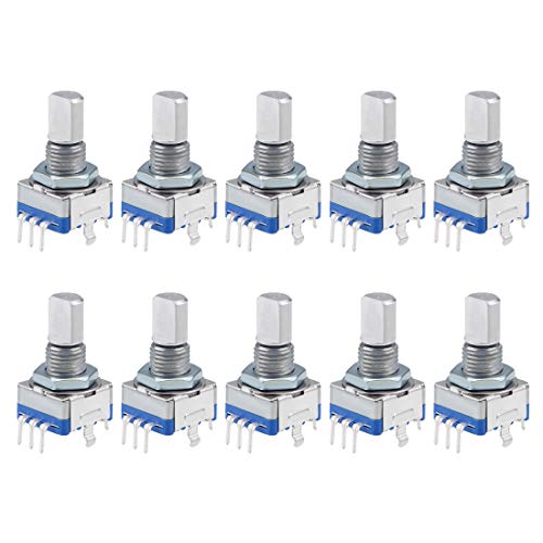 uxcell 360 Degree Rotary Encoder Code Switch Digital Potentiometers EC11 7 Pins 15mm