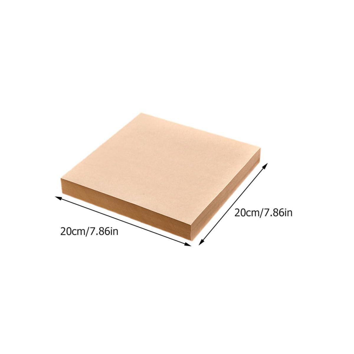 Garneck Papel Absorbente de Aceite para Alimentos Fritos, Papel Kraft Color Khaki, 500 Hojas Livianas y Fáciles de Almacenar, Adecuado para Freidoras y Snacks