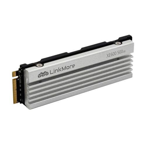 Image of LinkMore XE600 500GB M.2 2280 PCIe Gen4x4 NVMe 1.4 SSD PS5 Certified (Read up to 6500MB /s)