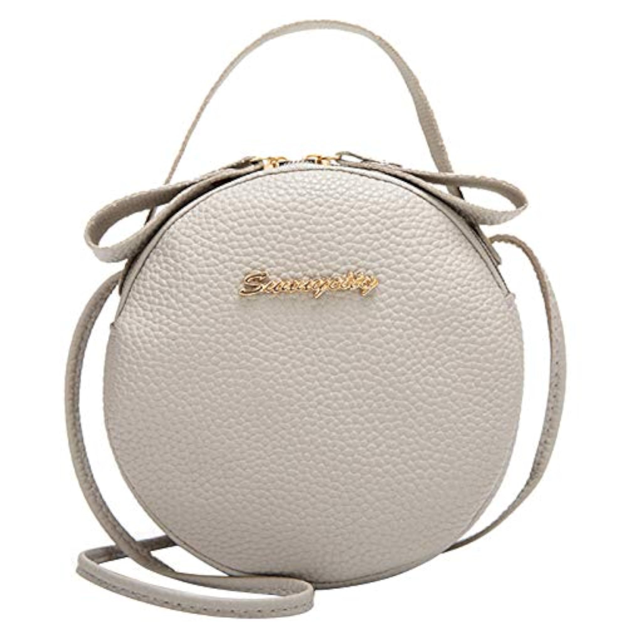 Ladies Portable Small Round Messenger Shoulder Bag