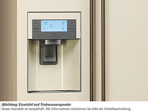 Smeg SBS8003PO Side by Side Kühl-Gefrier-Kombination Creme – Bild 3