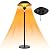 Glooglitter Patio Electric Outdoor Heater Stainless Steel 1500W Standing Infrared Heaters with Dust Cover for Indoor/Outdoor Use, 3 Heat Settings, Fast Heating, Height Adjustable, Tip-Over Protection