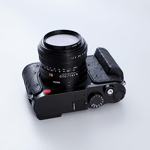 Funda media para cámara Leica Q3 en cuero y aluminio miniatura 2