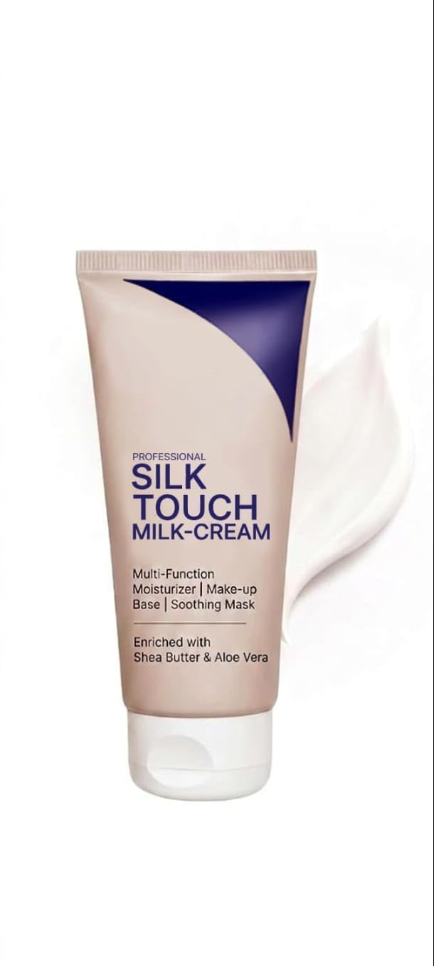 Silk Touch Silk-Finish 3-in-1 Hydrating Primer - Pore Blurring Makeup Base for All Skin Types - Lightweight Daily Moisturizer for Glowing Skin - 60g (Pack of 1)