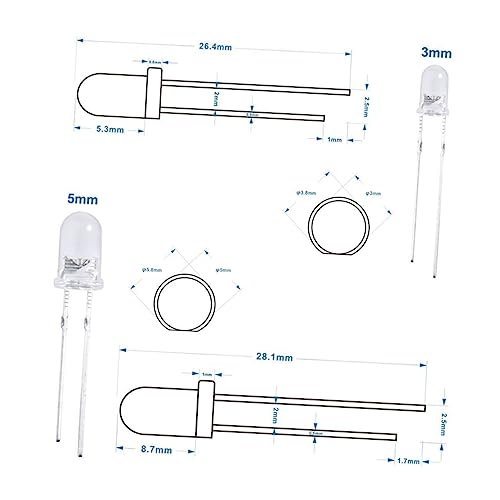 Pack 600 LED Diffuses avec Résistances pour Circuit Électrique et Composant DIY - 6