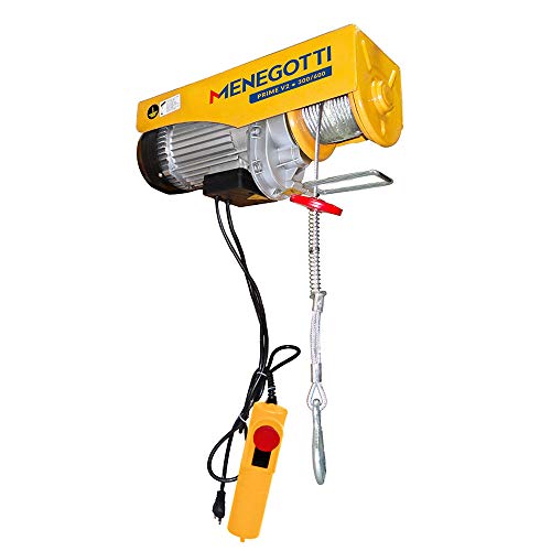 Guincho talha elétrica 300/600 kg elevação até 12 metros - Prime V2 - Menegotti (110V)