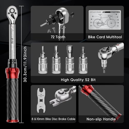 MOVECRAB 15-Piece Bike Torque Wrench Kit